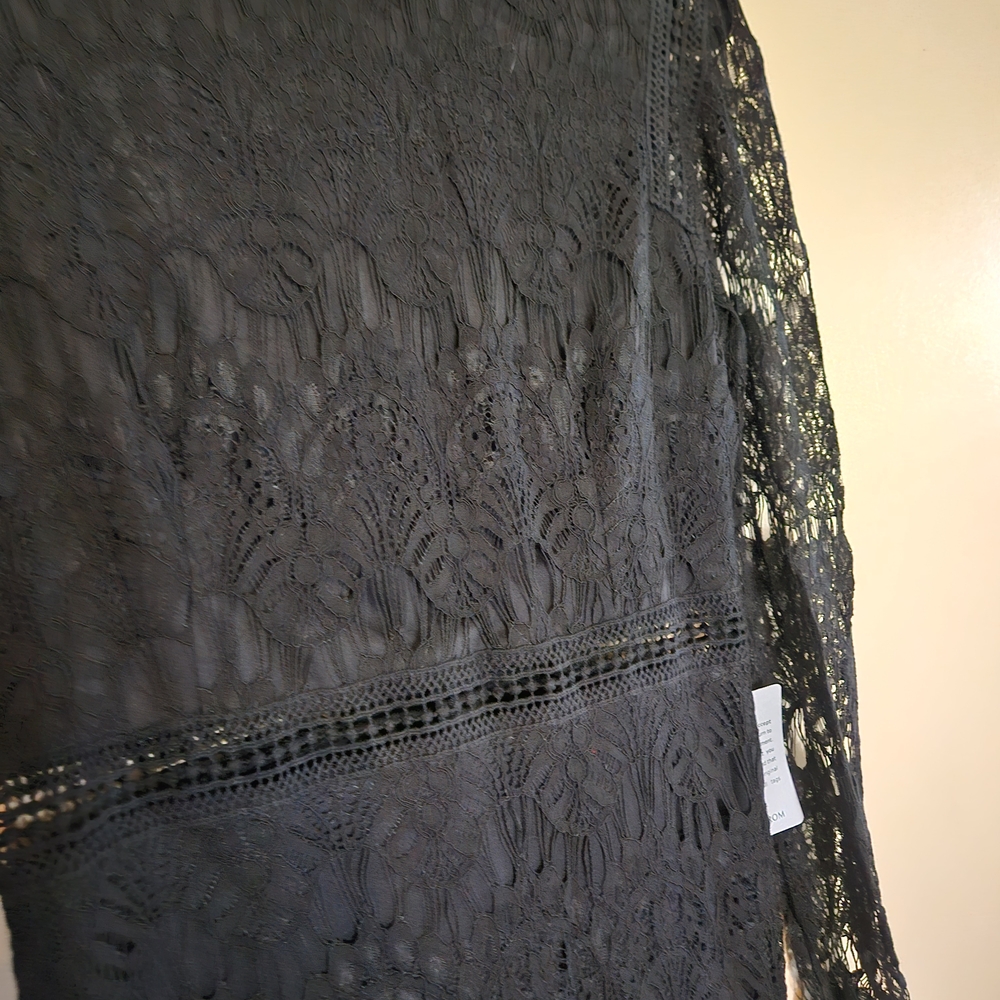 Love By Design Black Lace Midi Dress - Picture 4 of 5